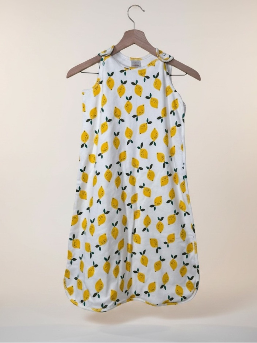 HANNA ANDERSSON Sleeveless Organic Cotton Lemon Print Sleep Sack Size L 18-24M